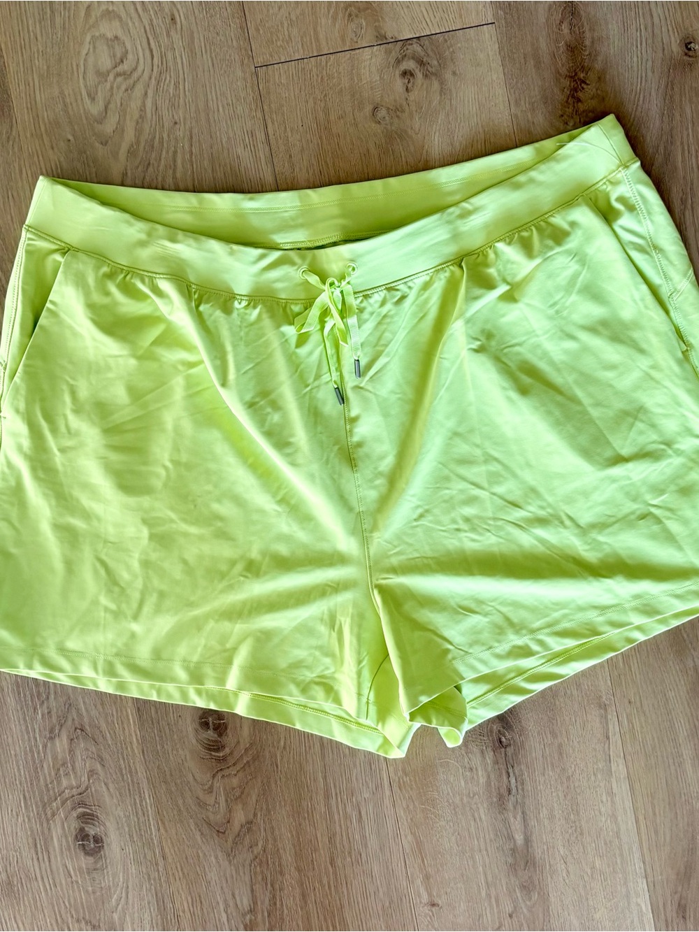 Old Navy Neon Lime Athletic Drawstring Shorts